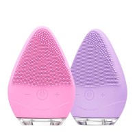 Rechargeable Waterproof Face Cleaner Blackhead Removal Sonic Vibrating Silicone Facial Silicone Cleansing Brush