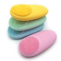 Colorful Waterproof Sonic Face Cleansing Washing Machine Massage Brush Electric Silicone Facial Cleanser Brush